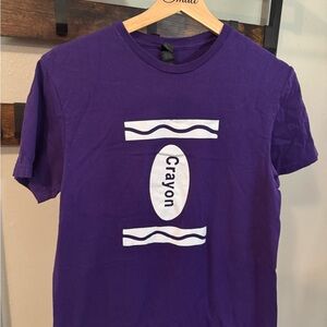 Purple Crayon Graphic T-Shirt